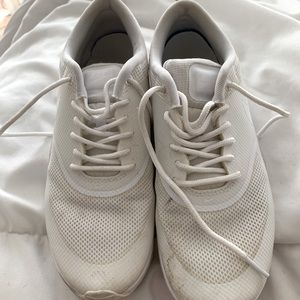 White Nike shoes